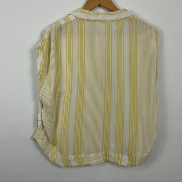 Free People Baby Blues Yellow Striped Top Size Small - Picture 3 of 6